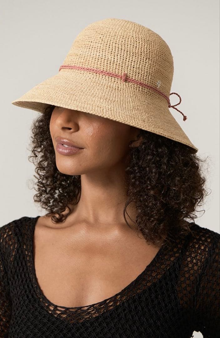 HELEN KAMINSKI 麦わら帽子 ラフィアハット　ベージュ　折りたたみ