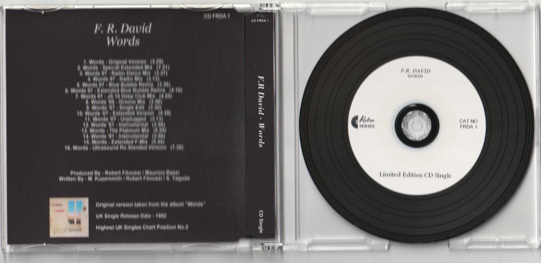 F.R David - Words REMIXES　16リミックス CD