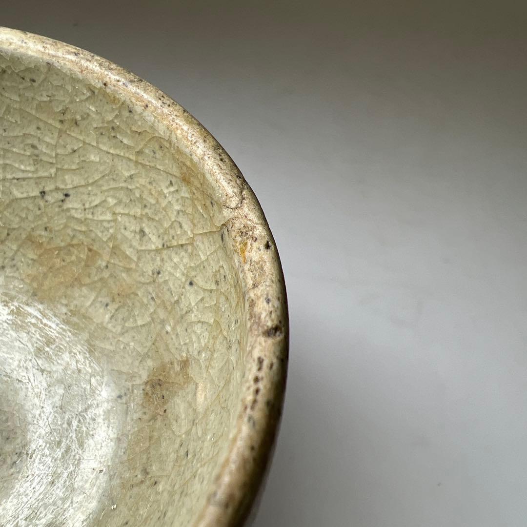 専用　中国元時代　七官青磁ぐい呑　口径約6㎝　東Y8-0217②