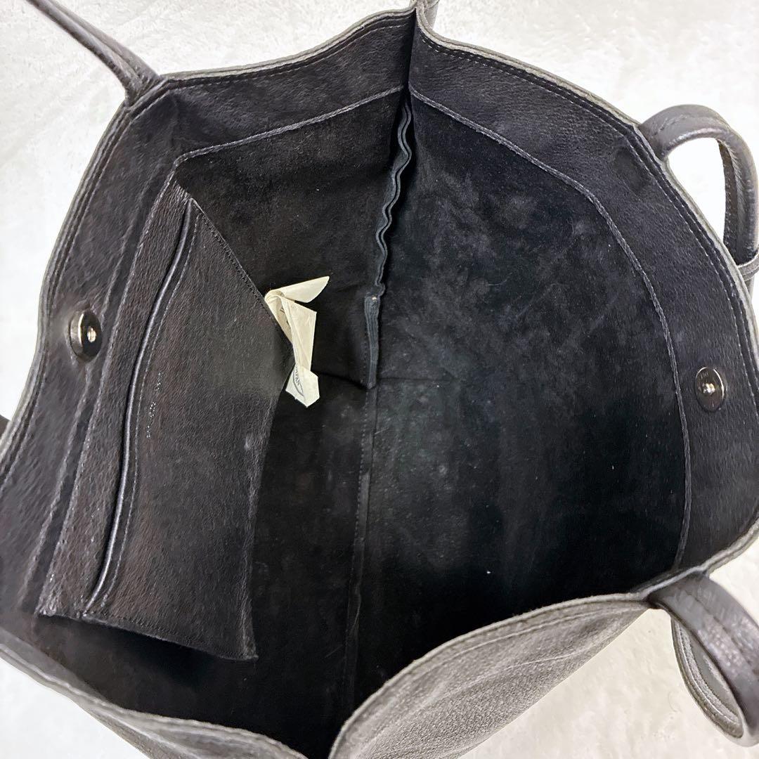 REN レン　FUKURO トートバッグ　豚革　ピッグレザー　ブラック