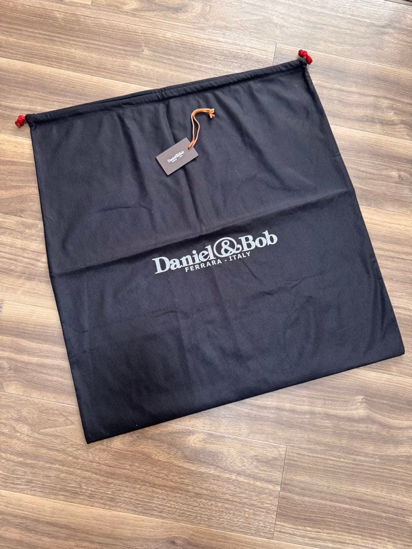 Daniel&Bob イタリア製 本革 レザートートバッグ 黒 肩掛け可