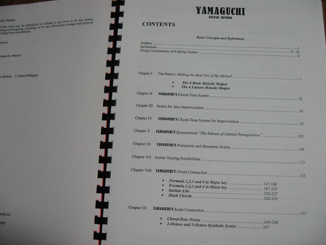 YAMAGUCHI Guitar Method 山口雅也 洋書 ギター教本