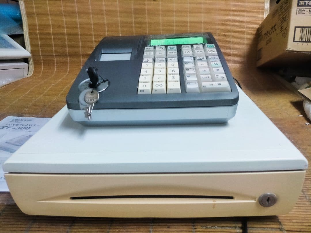 カシオレジスター　TE-300　フル設定無料　 送料無料人気機種　301488