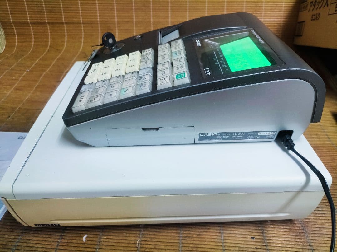 カシオレジスター　TE-300　フル設定無料　 送料無料人気機種　301488