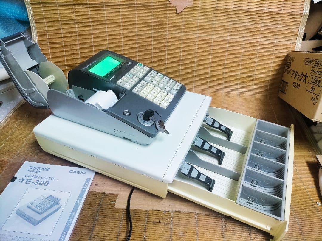 カシオレジスター　TE-300　フル設定無料　 送料無料人気機種　301488