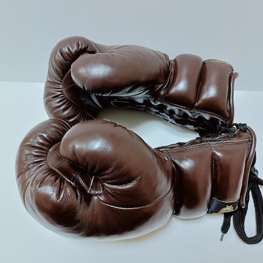 TOP BOXER トップボクサー ボクシンググローブ ブラウン 16oz