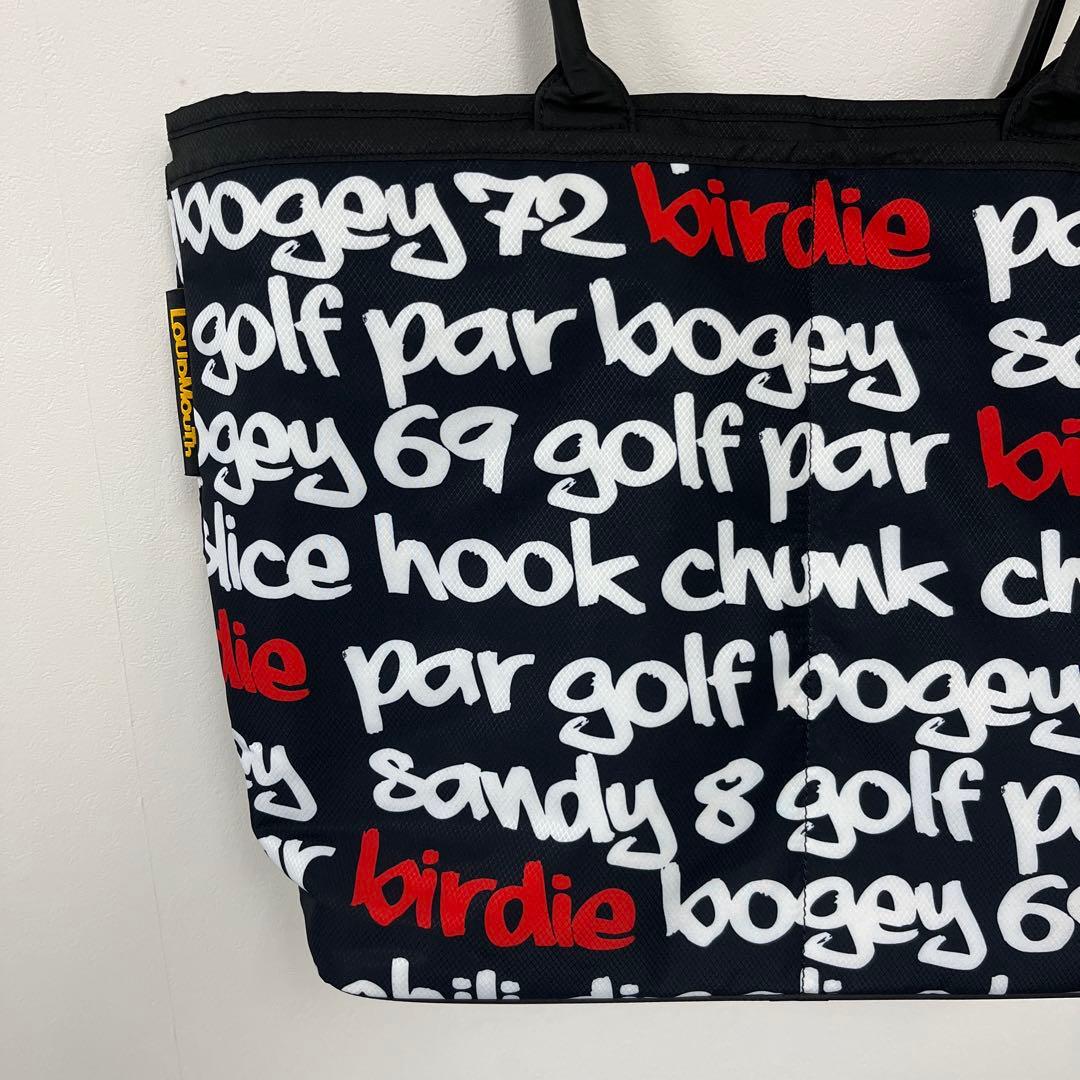 LOUDMOUTH ラウドマウス トートバッグ ボストンバッグ ワードブラック