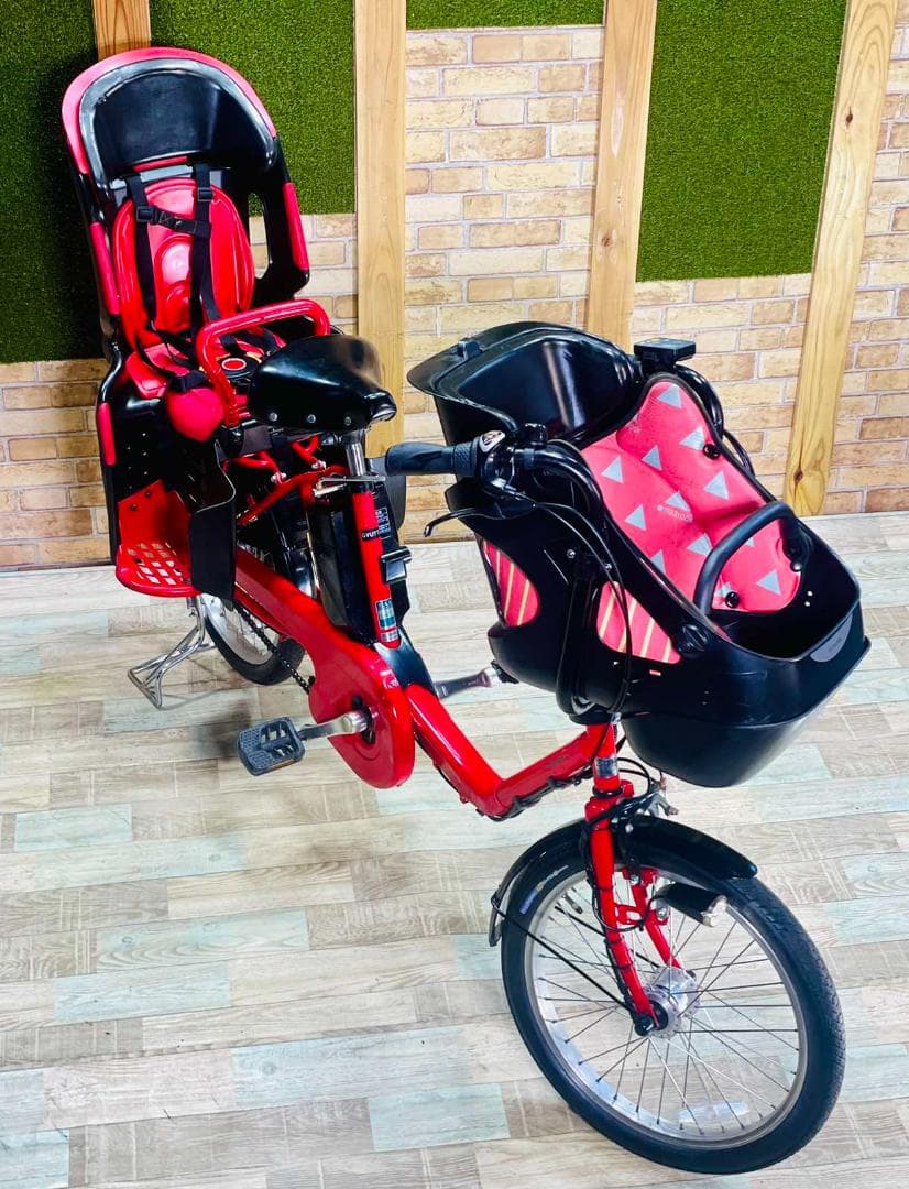 レッド系 パナソニック 子供乗せ電動アシスト自転車 ZH3203