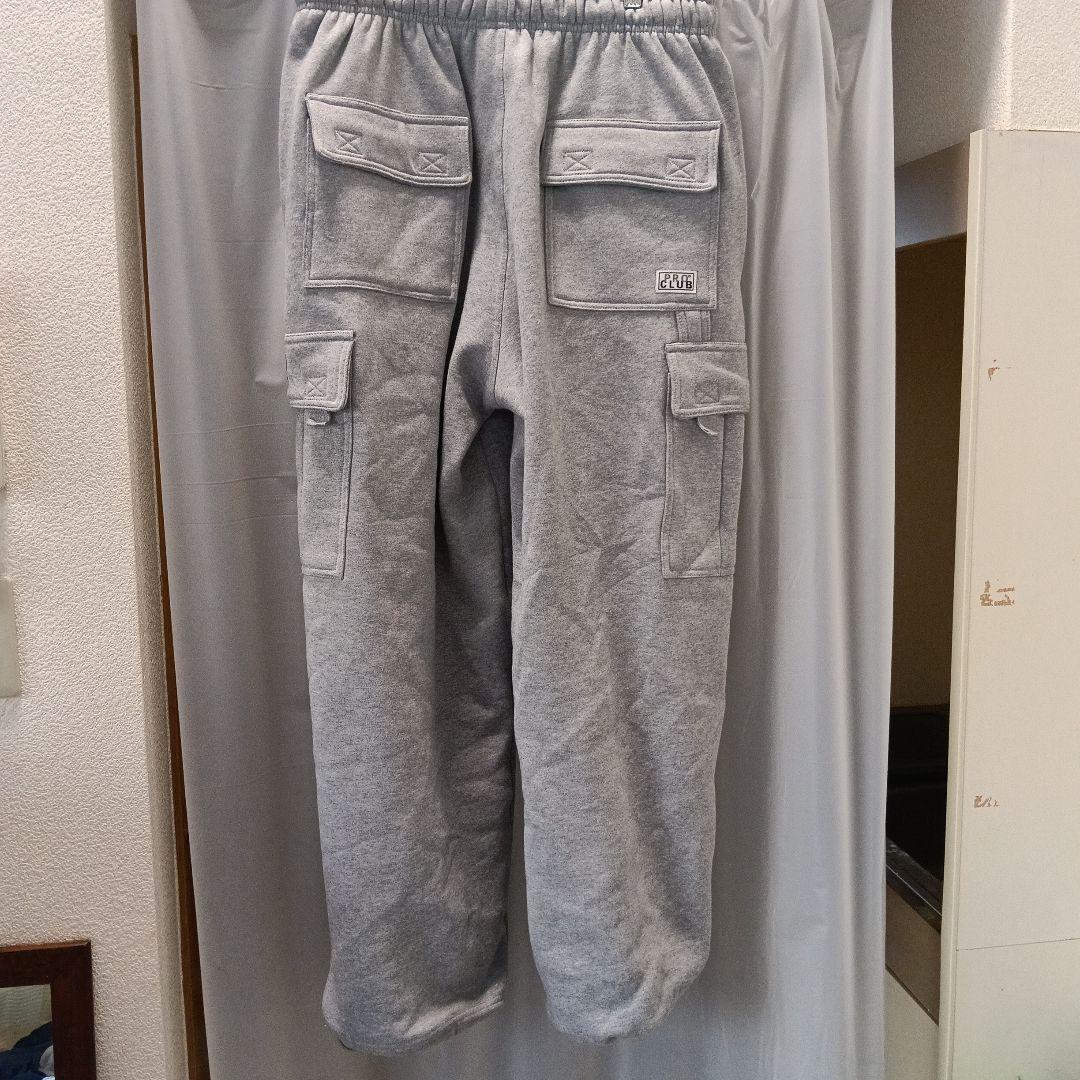 PRO CLUB グレー カーゴパンツ