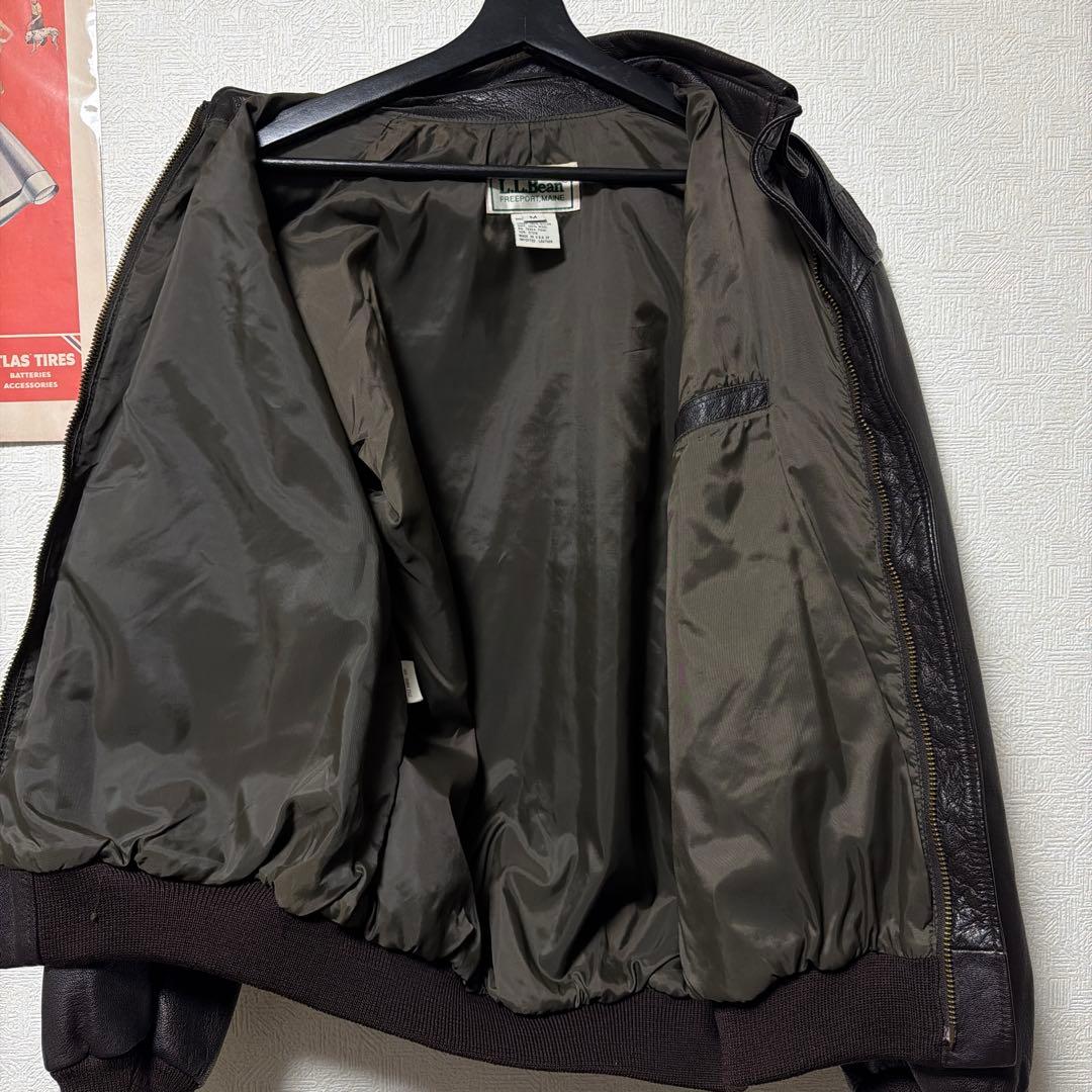 極上　美品　90s L.L.BEAN A-2 ジャケット　USA製　M A2