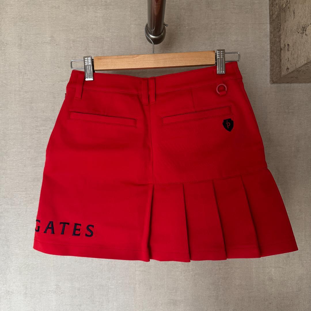 【中古】PEARLY GATES パーリーゲイツ スカート レッド 赤 ゴルフ