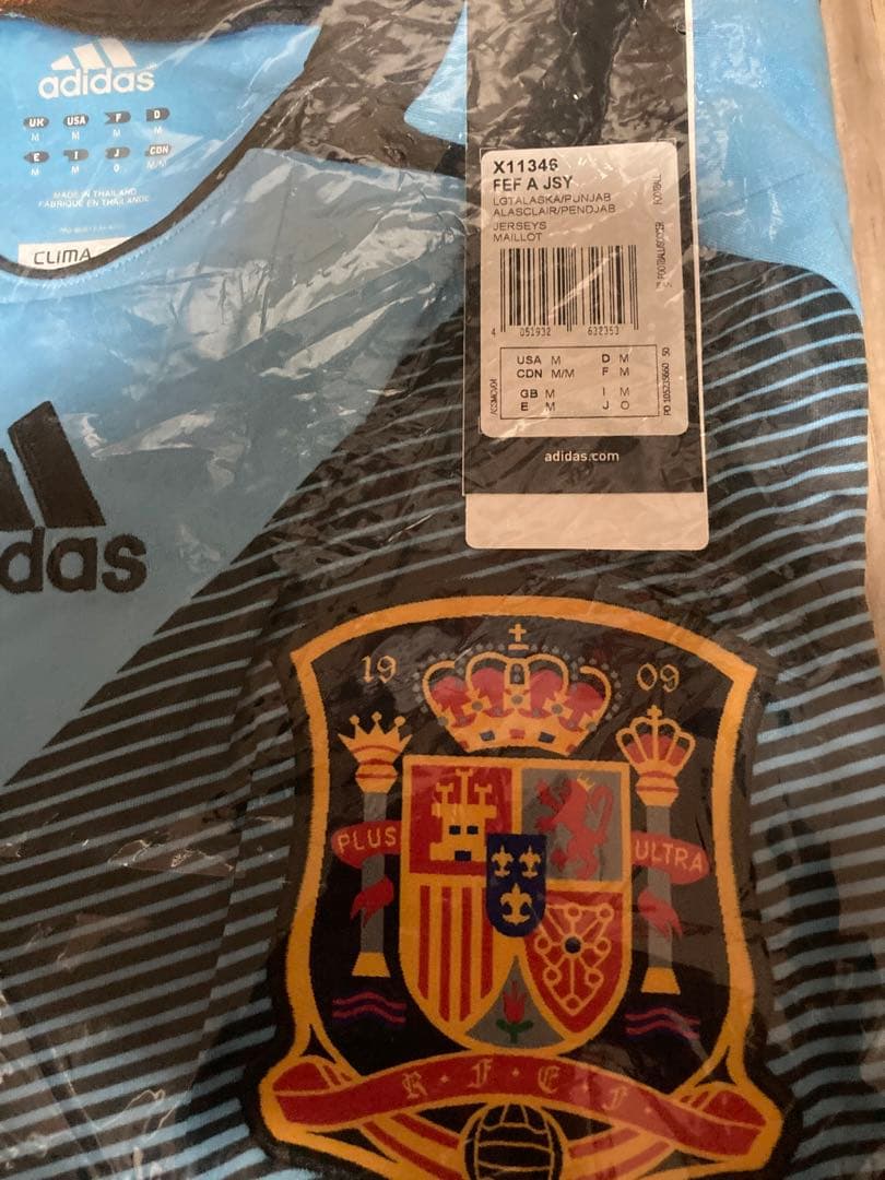adidas スペイン代表ユニホーム　US Mサイズ 未開封品