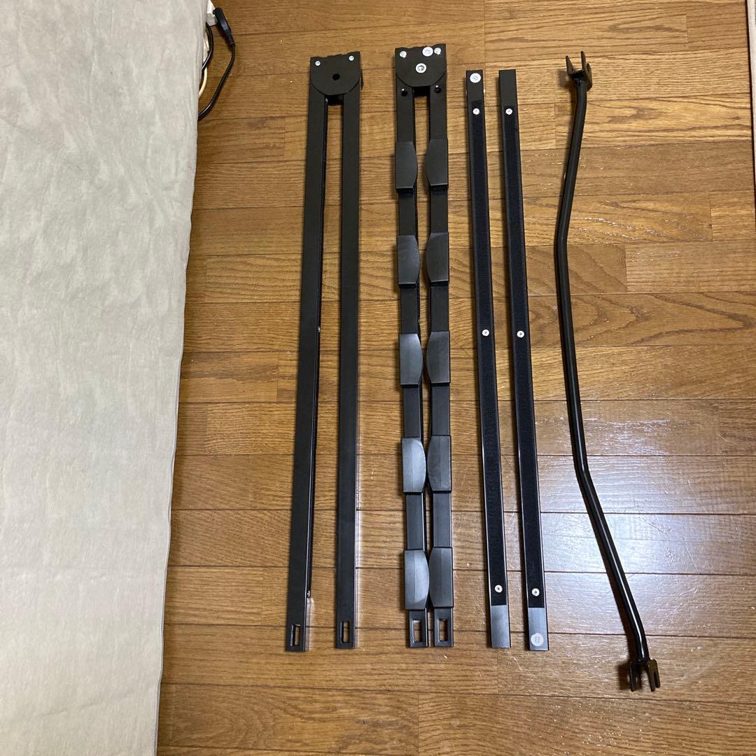 ニトリシングルベッドフレーム スチール製 ブラック