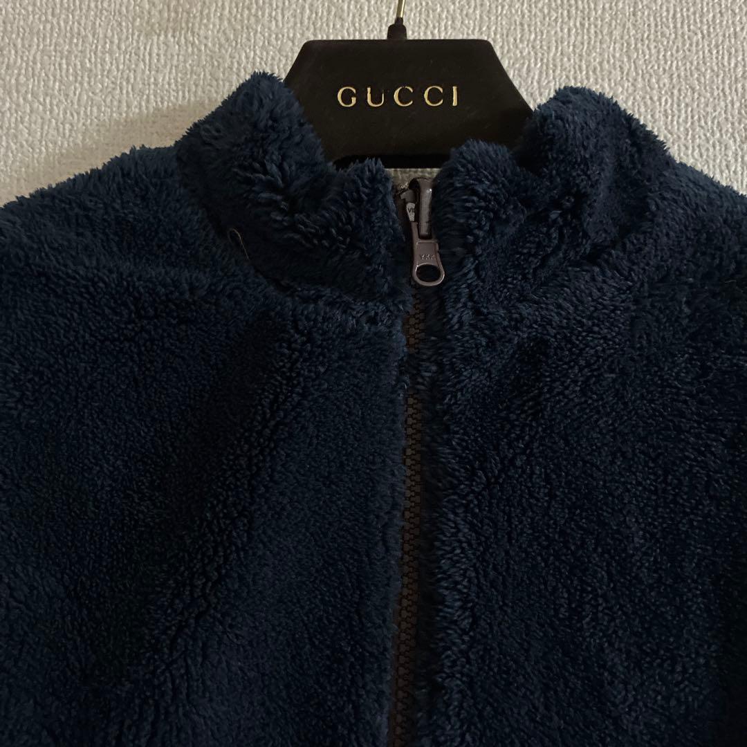 JUN&ROPE リバーシブル中綿ワンピース　ロングベストL ボア　キルティング