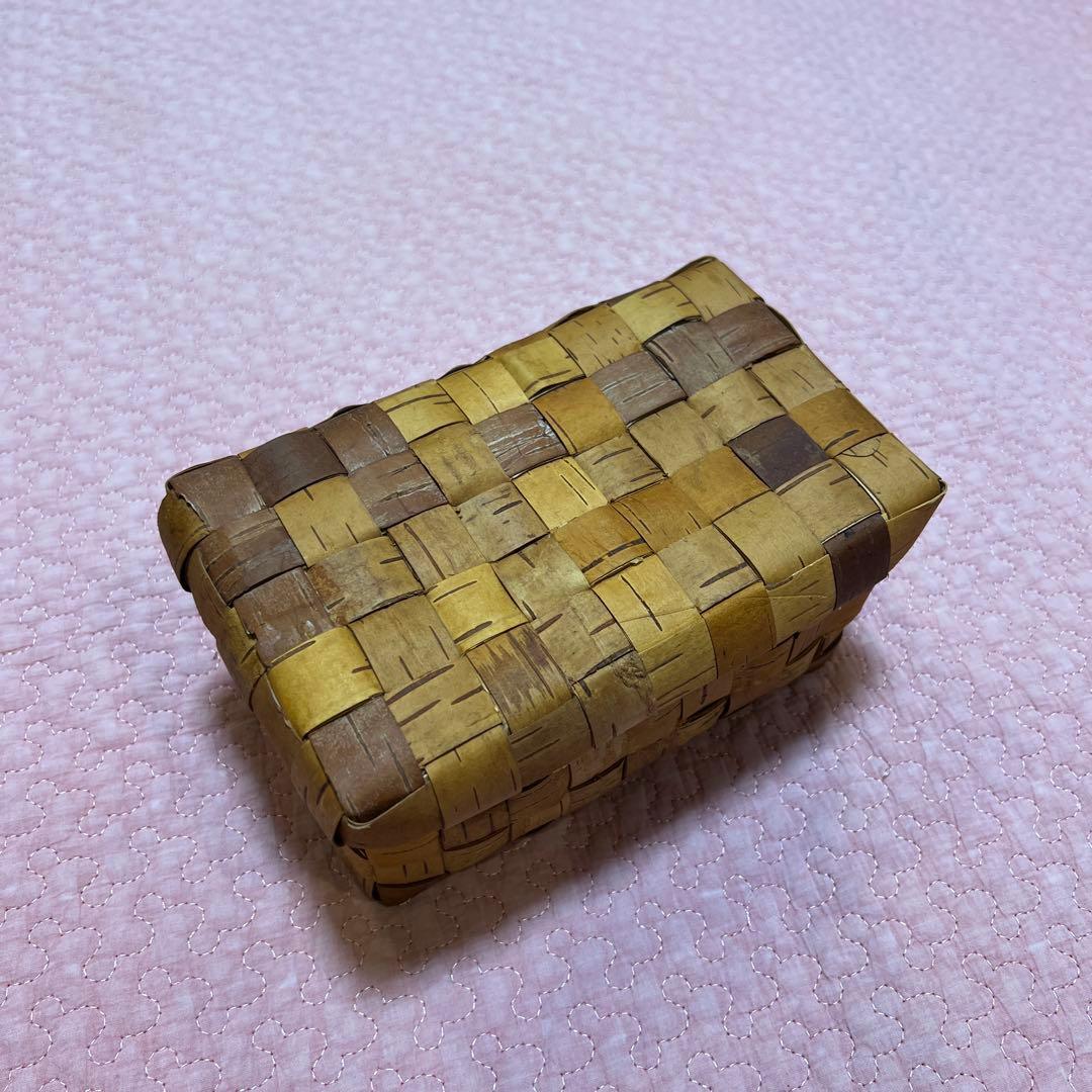 白樺　蓋つき箱　北欧
