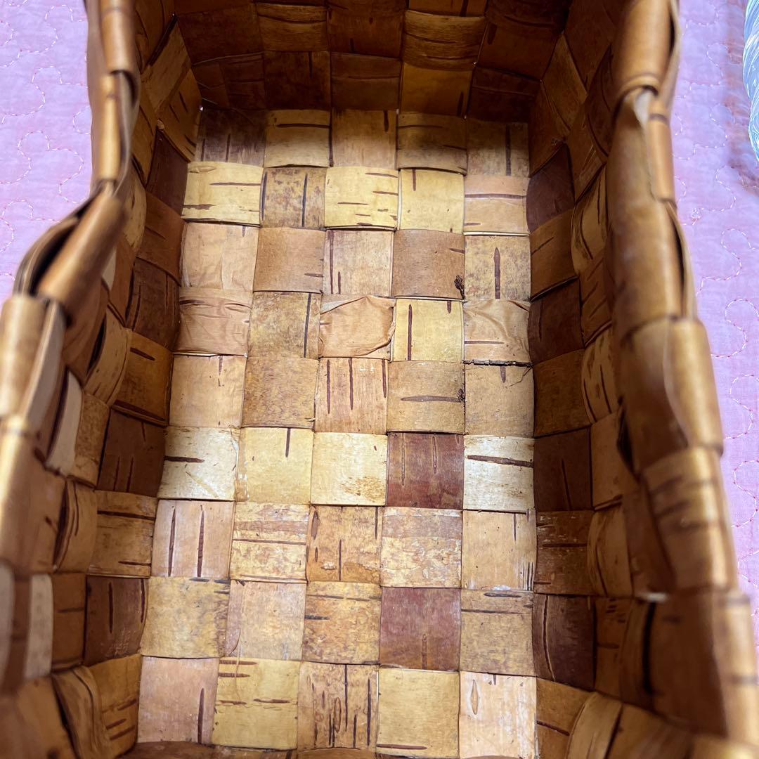 白樺　蓋つき箱　北欧