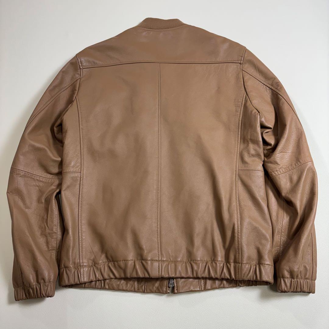 ビューティーアンドユース 羊革 レザーブルゾン キャメル ユナイテッドアローズ