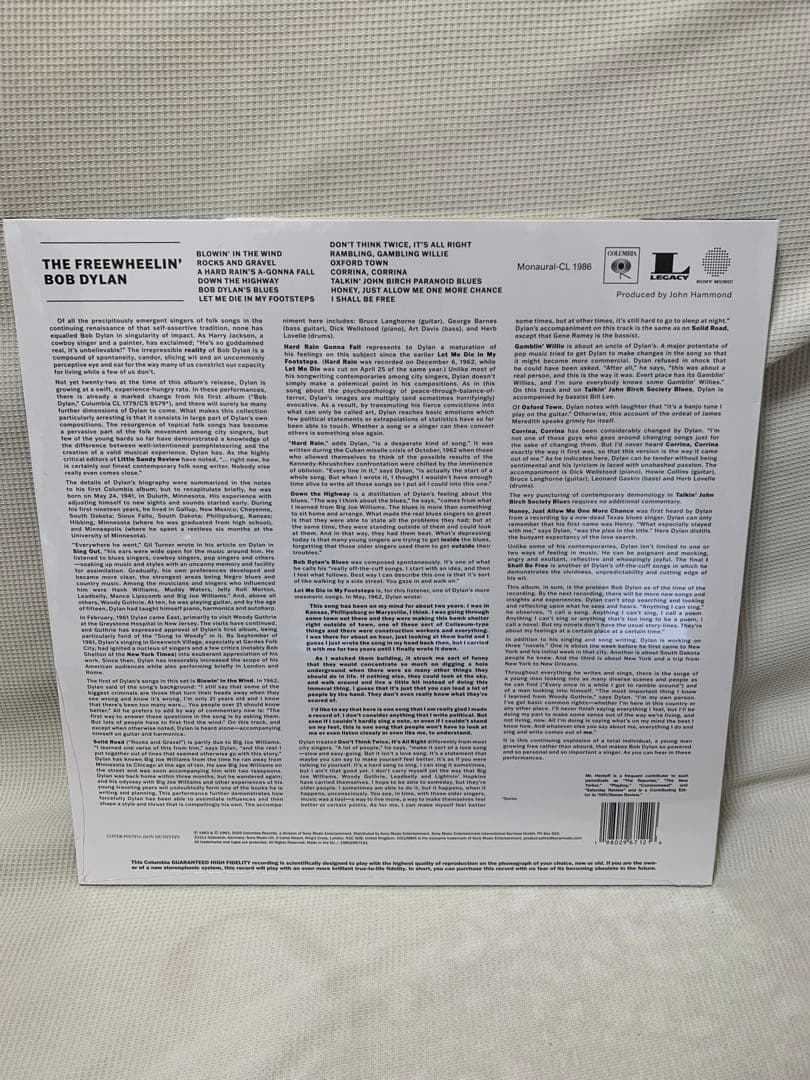 未開封 THE ORIGINAL FREEWHEELIN' BOB DYLAN
