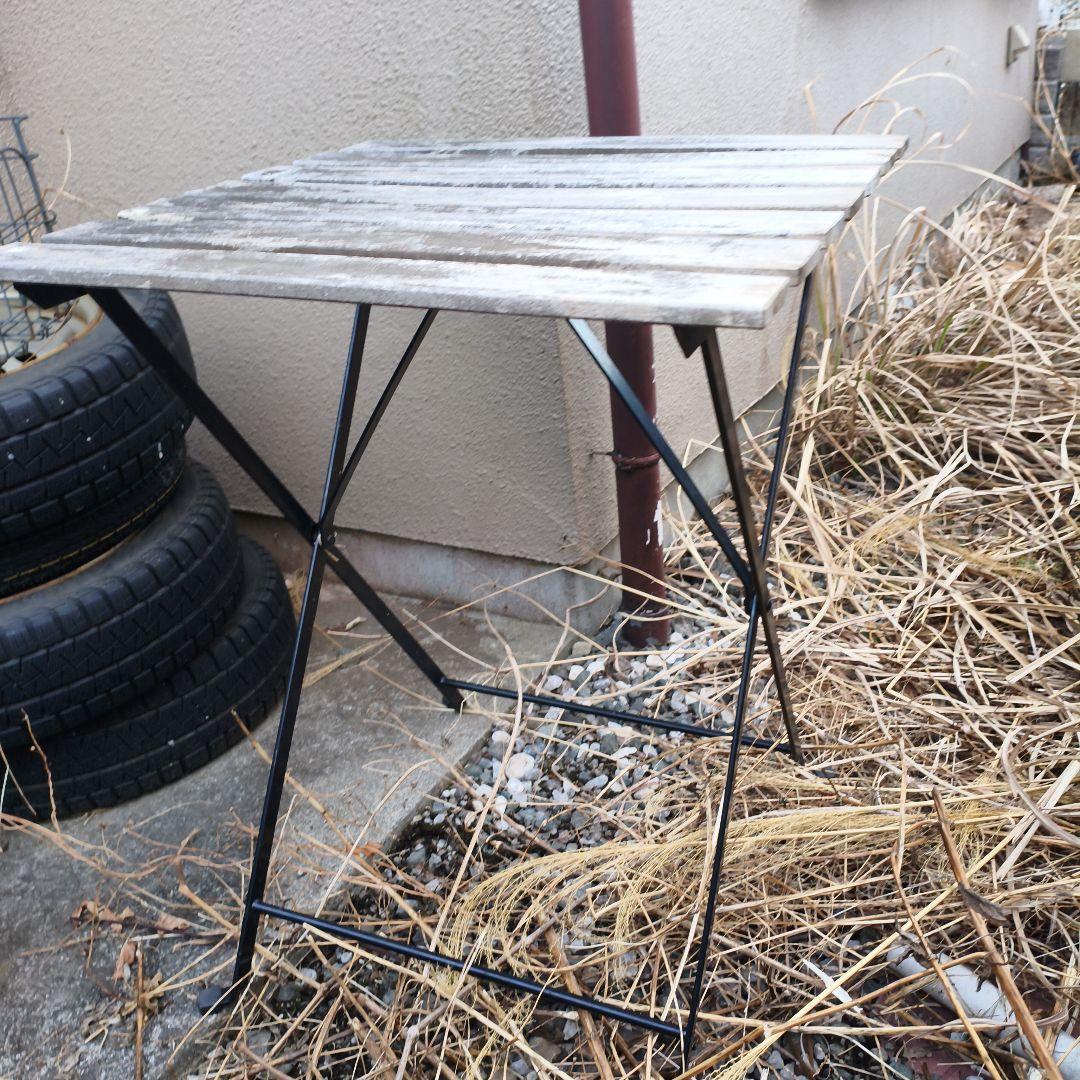折りたたみ式　木製　アウトドア　テーブル