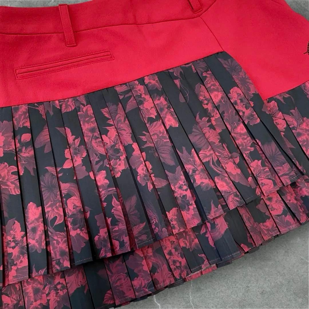 美品！　DESCENTE GOLF LUXE ボックスプリーツスカート　S