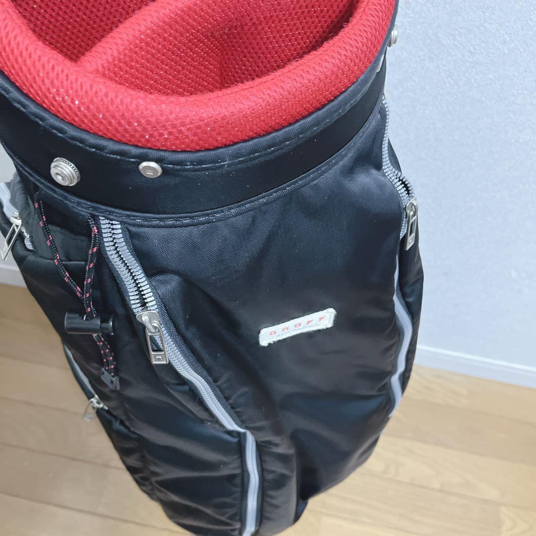 K112 onoff オノフ ナイロンツイルブラック キャディバッグ
