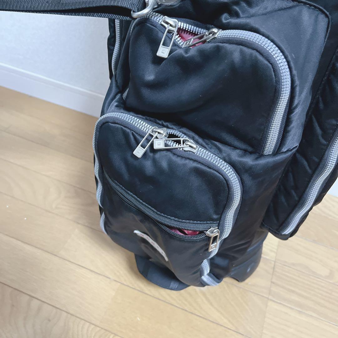 K112 onoff オノフ ナイロンツイルブラック キャディバッグ