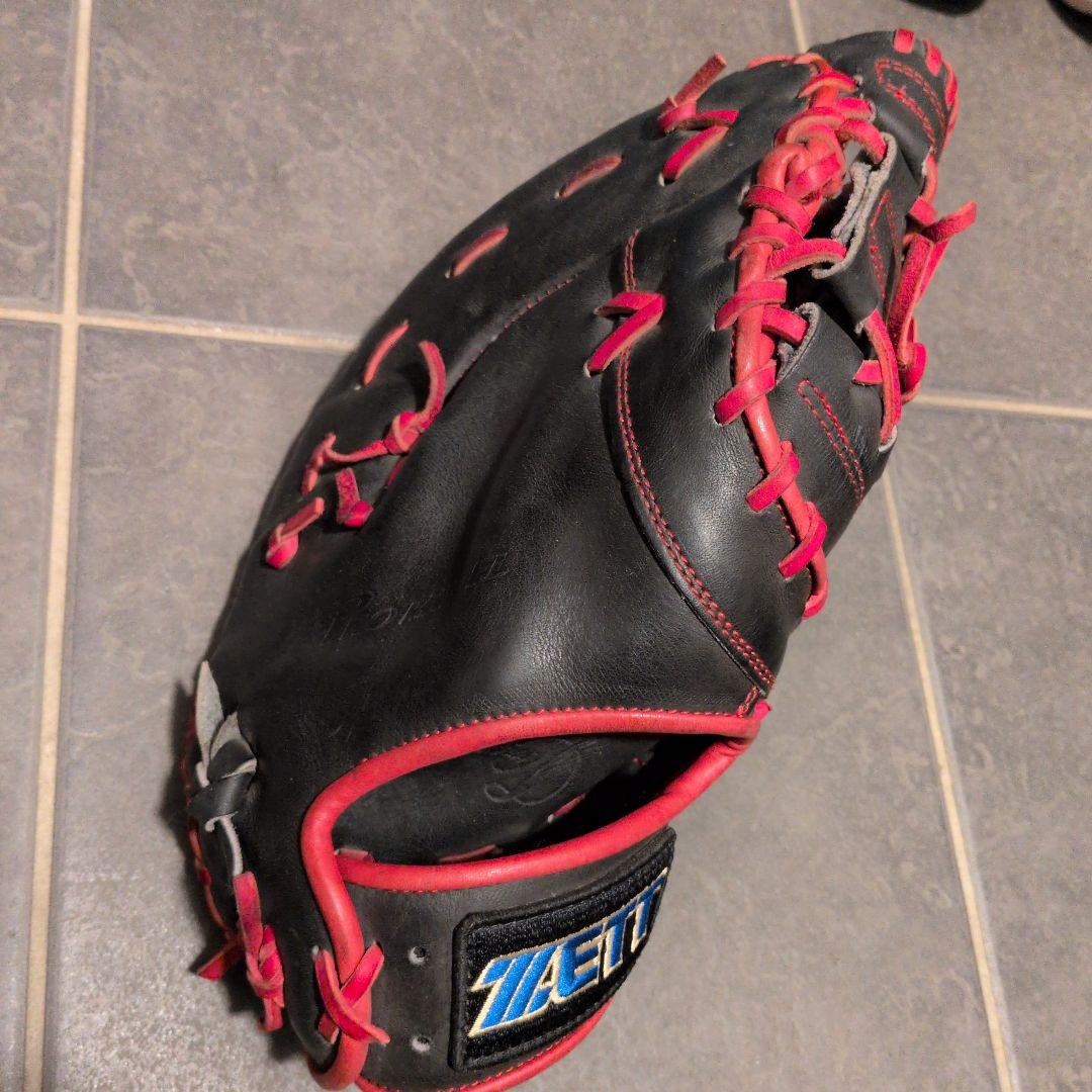 ZETT 軟式グローブ PROMODEL 黒/赤