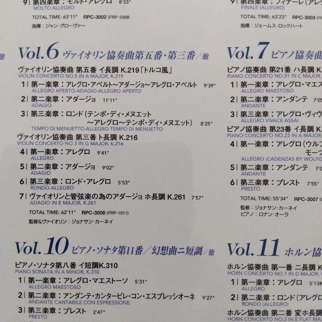 癒しのモーツァルト　ロイヤルフィルハーモニー管弦楽団　CD12枚セット 全97曲