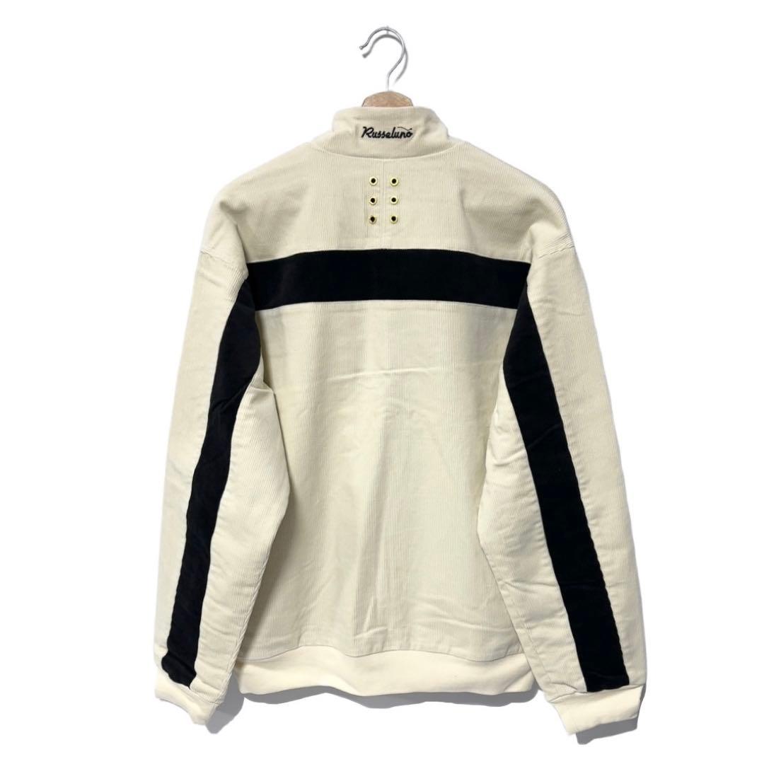 ラッセルノ ゴルフ キャディーバッグ コーデュロイ アノラック ホワイト M 4