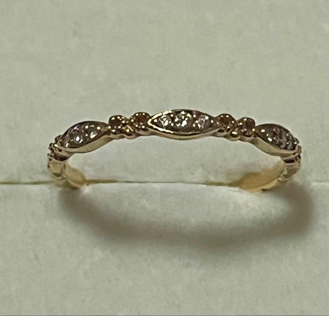 agete アガット　k10 ダイヤモンド　リング