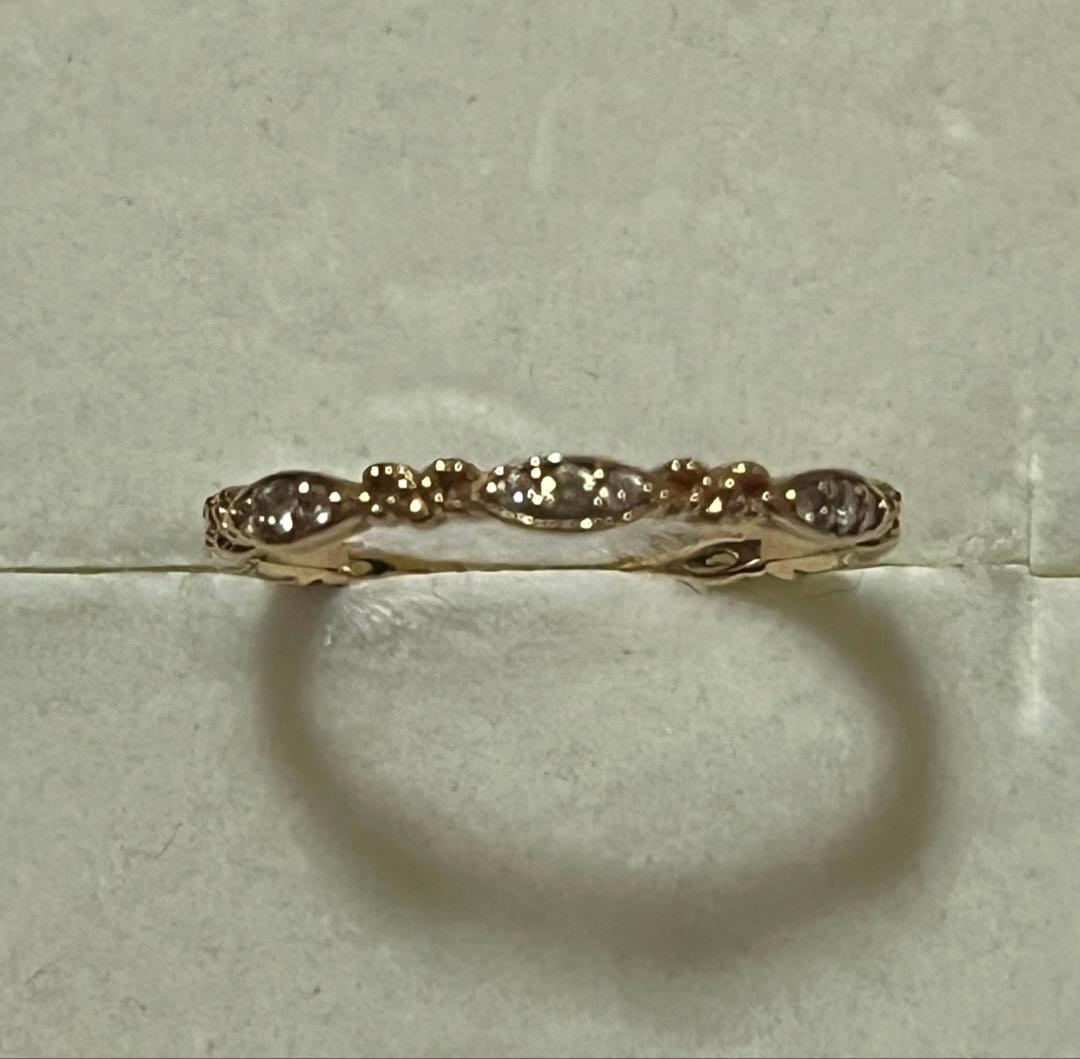 agete アガット　k10 ダイヤモンド　リング