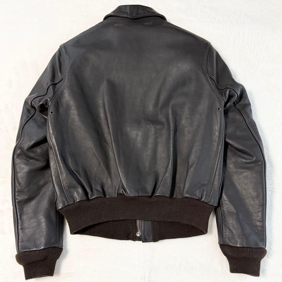 新品タグ AVIREX A-2 レザージャケット 本革 アメリカ製 38 M