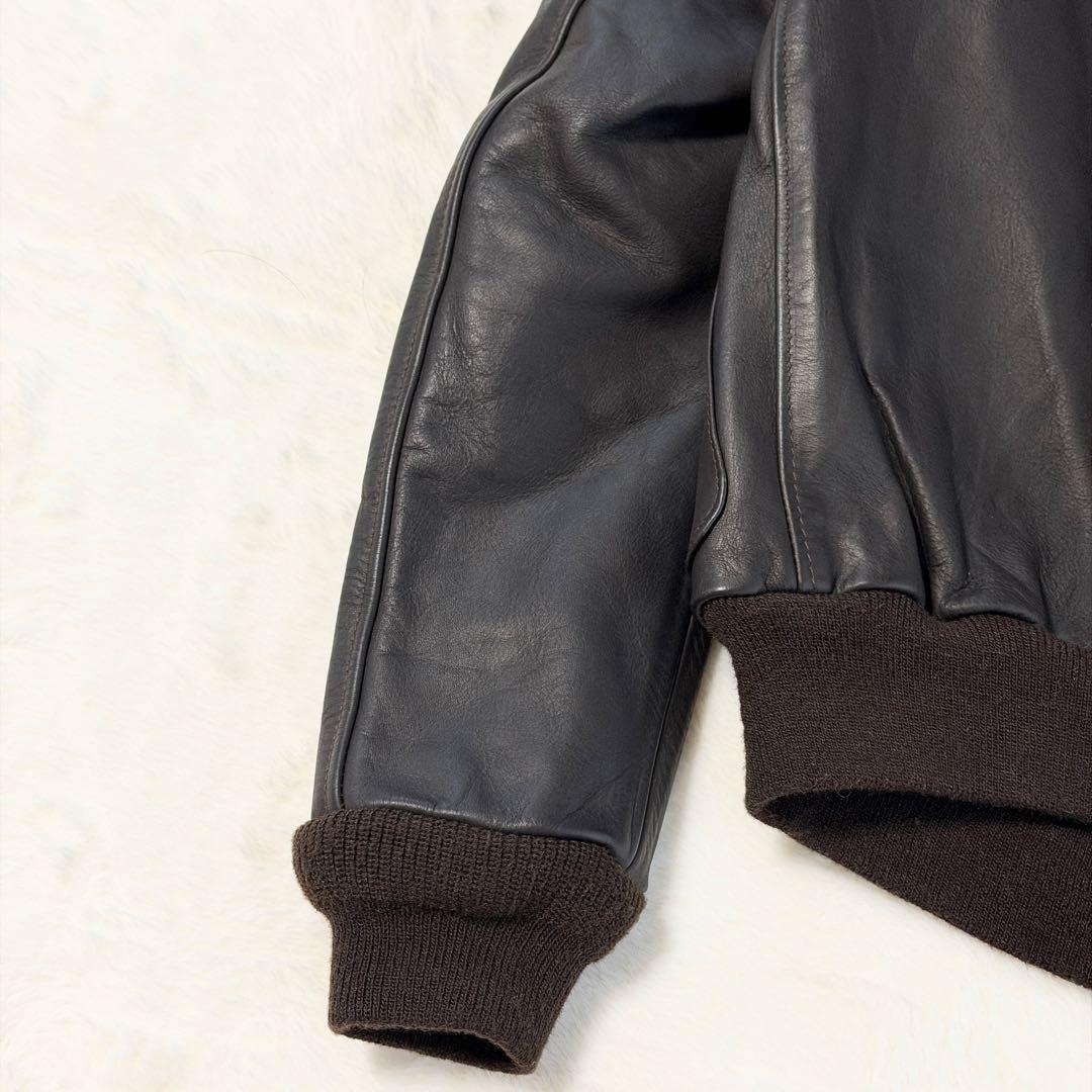 新品タグ AVIREX A-2 レザージャケット 本革 アメリカ製 38 M