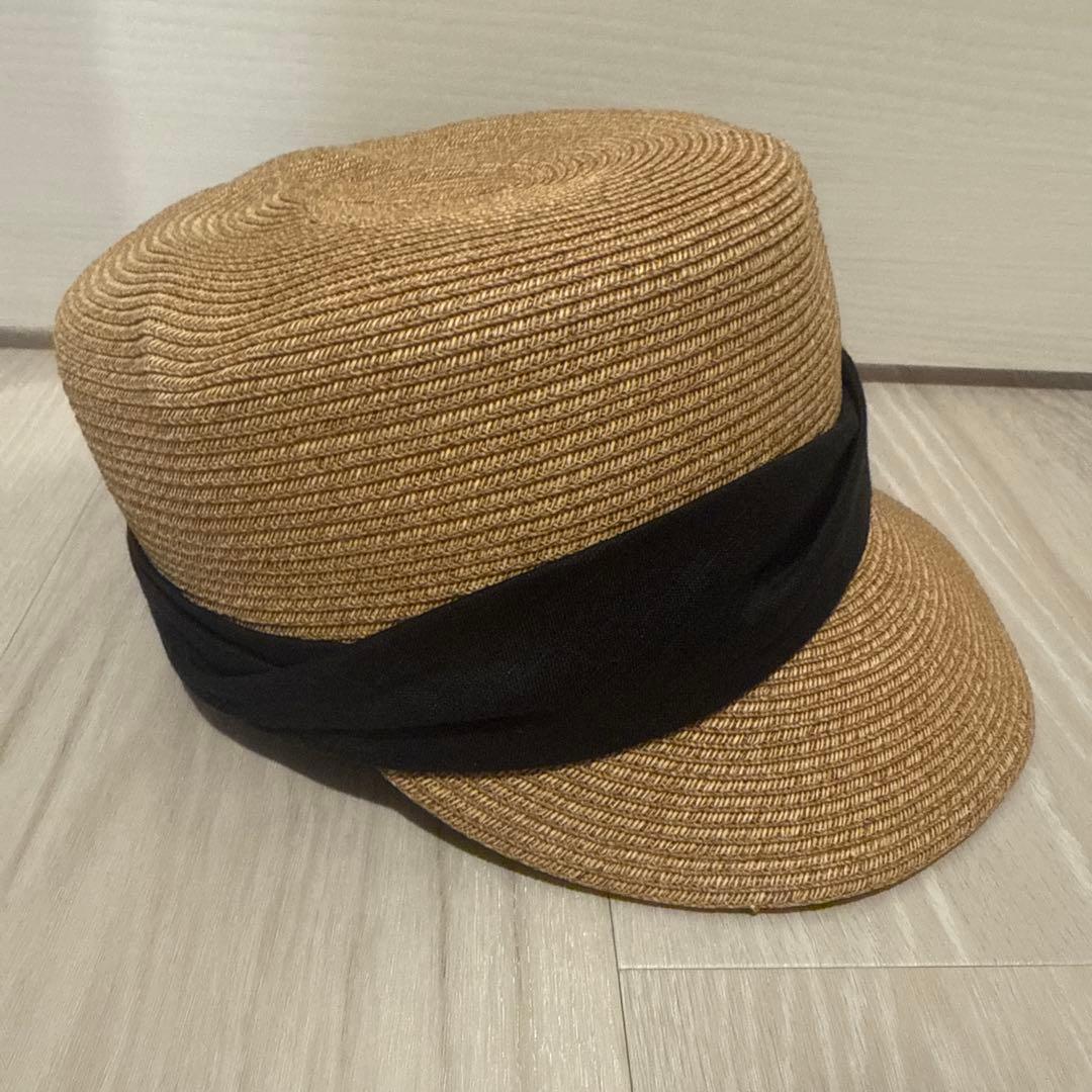 【完売品】CA4LA♡カシラ リボン付き麦わら帽子 ストローハット キャスケット