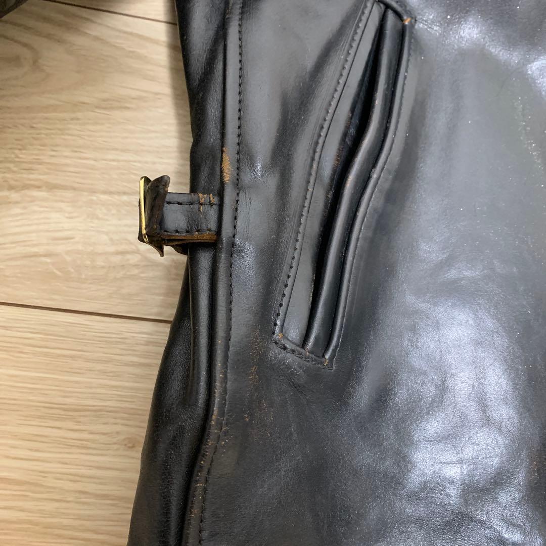 Aero Leathers レザージャケット 36サイズ 黒 ホースハイド