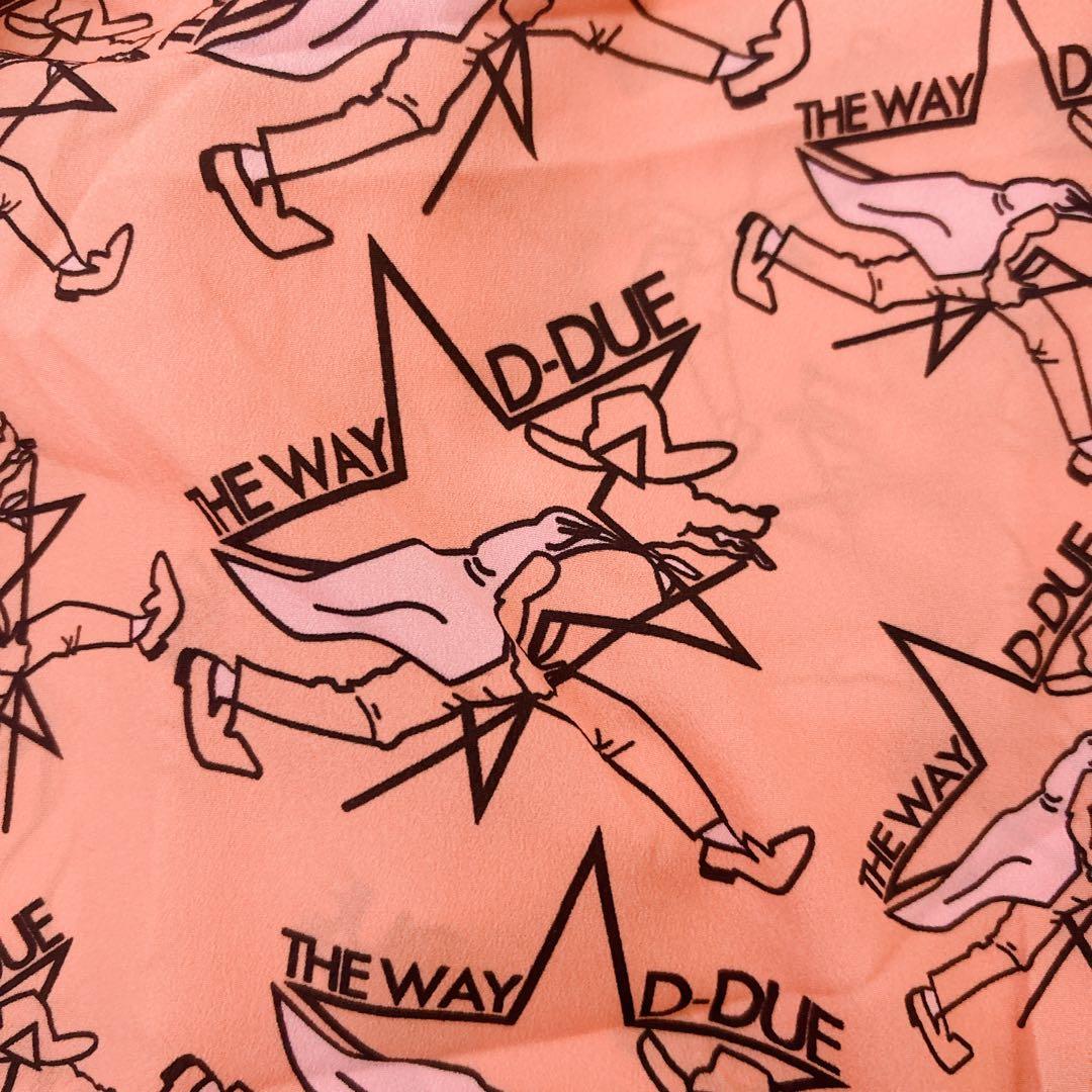 新品　D-due オレンジ　総柄　オオカミ　ワンピース　デドゥエ　アッシュペー