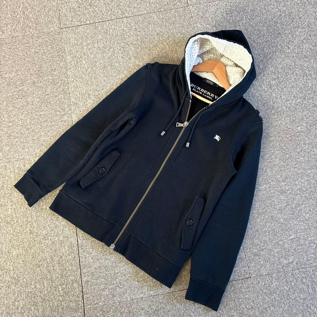 Burberry ブラック フード付きパーカー　サイズ3