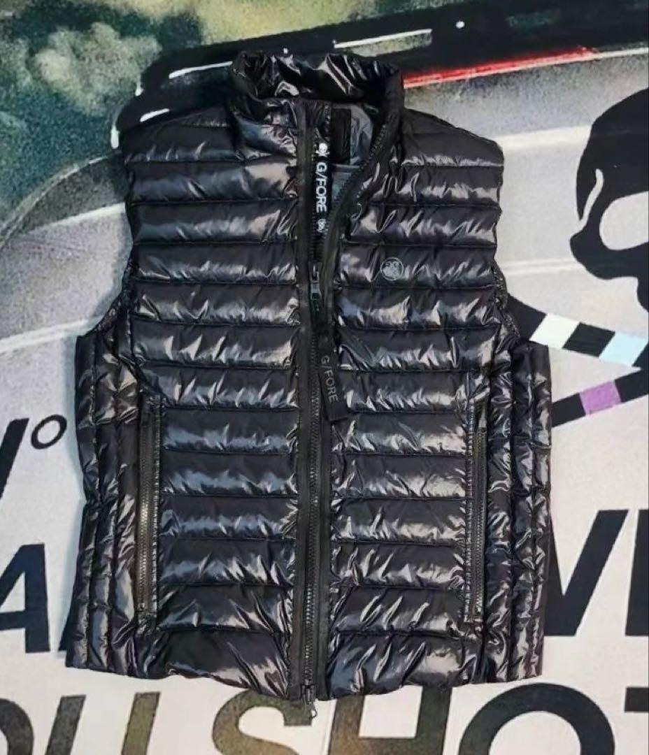 ジーフォア ゴルフ G/FORE Lサイズ メンズ ダウンベスト ブラック