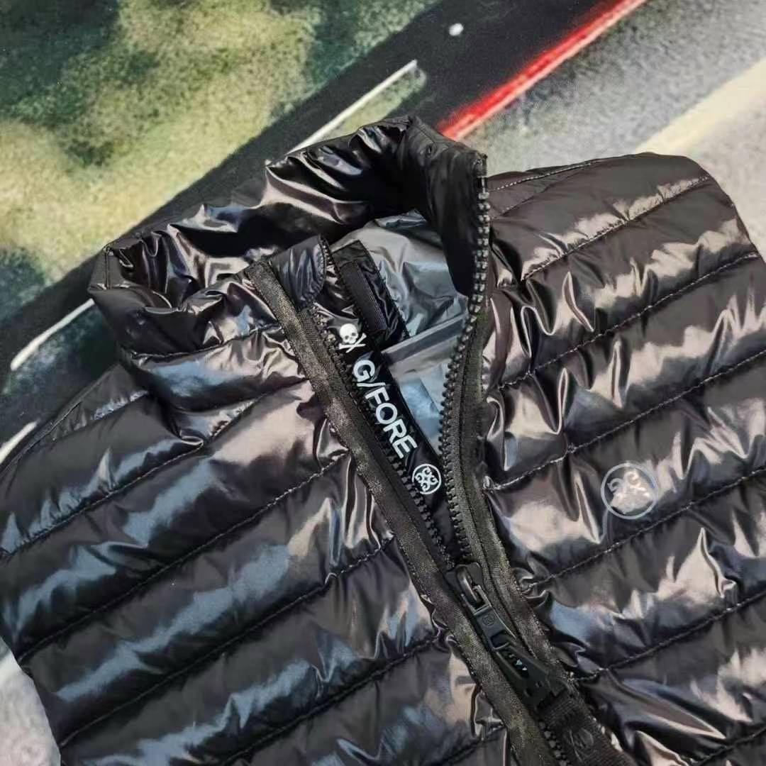 ジーフォア ゴルフ G/FORE Lサイズ メンズ ダウンベスト ブラック