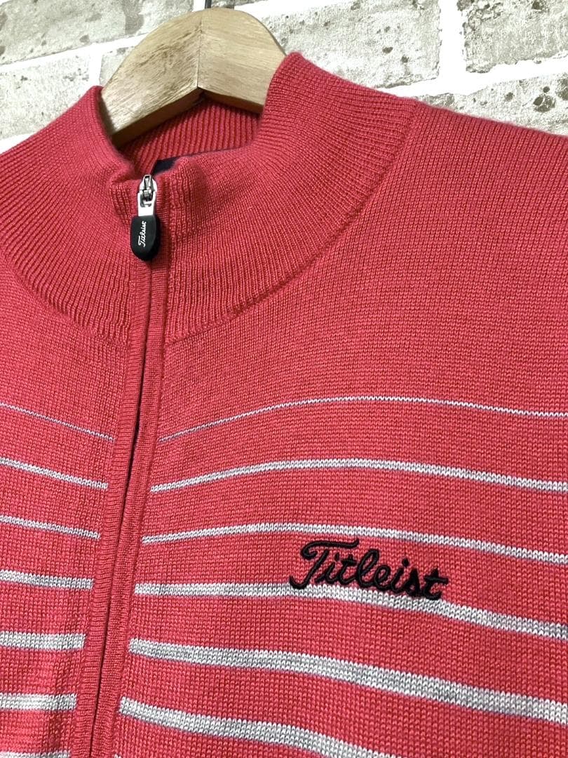 【24時間以内/匿名配送】タイトリスト メンズ ジップ ニットジャケット L