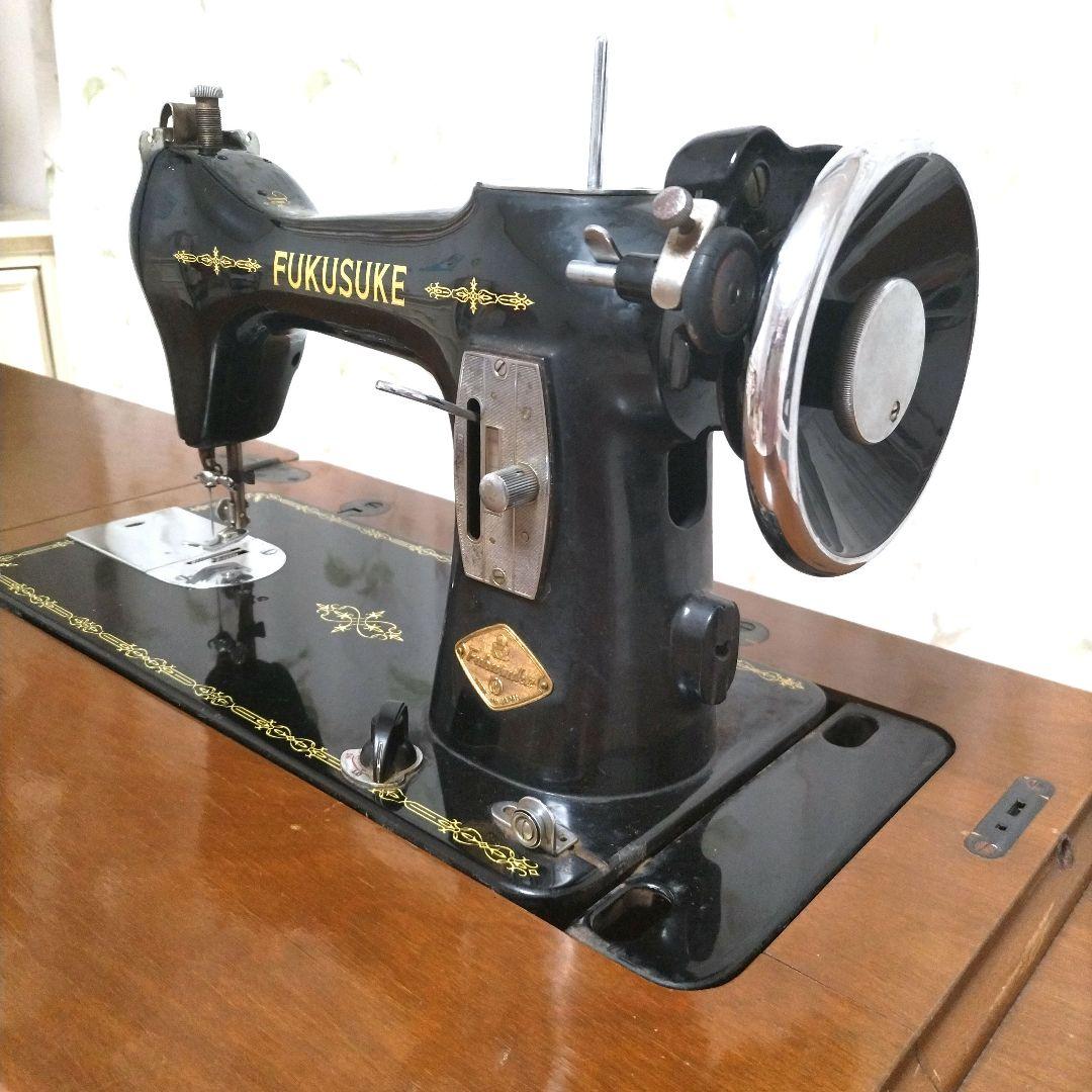 福助　FUKUSUKE 　ミシン台　　　アンティークミシン　 フクスケ