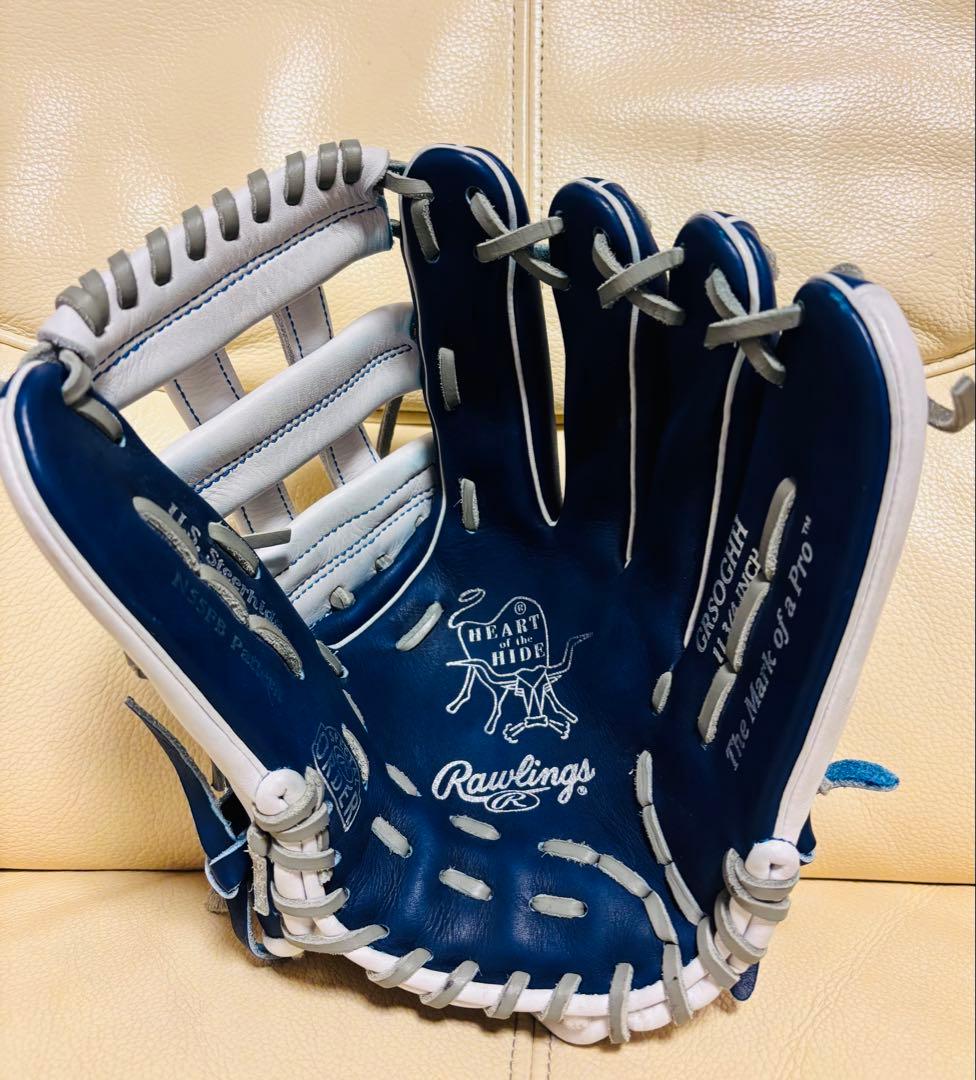 ローリングス ドジャース軟式内野手オーダー　型付け済み　MLB 大谷翔平