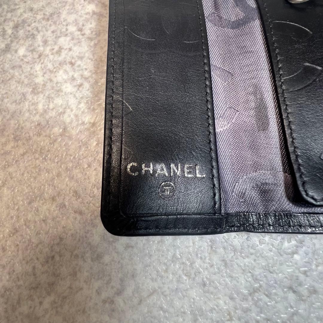 CHANEL ブラック カンボンライン4連キーケース
