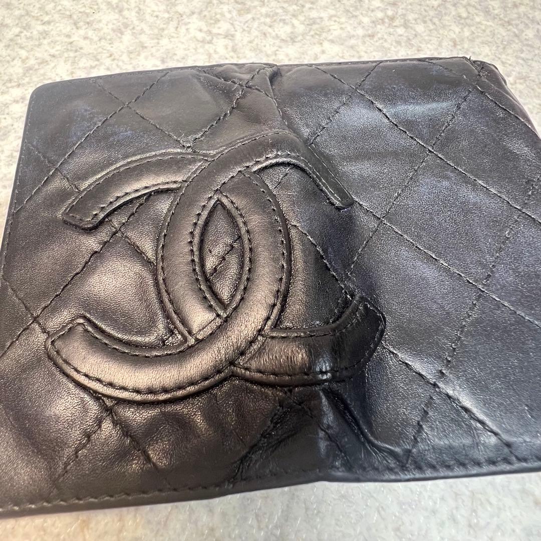 CHANEL ブラック カンボンライン4連キーケース