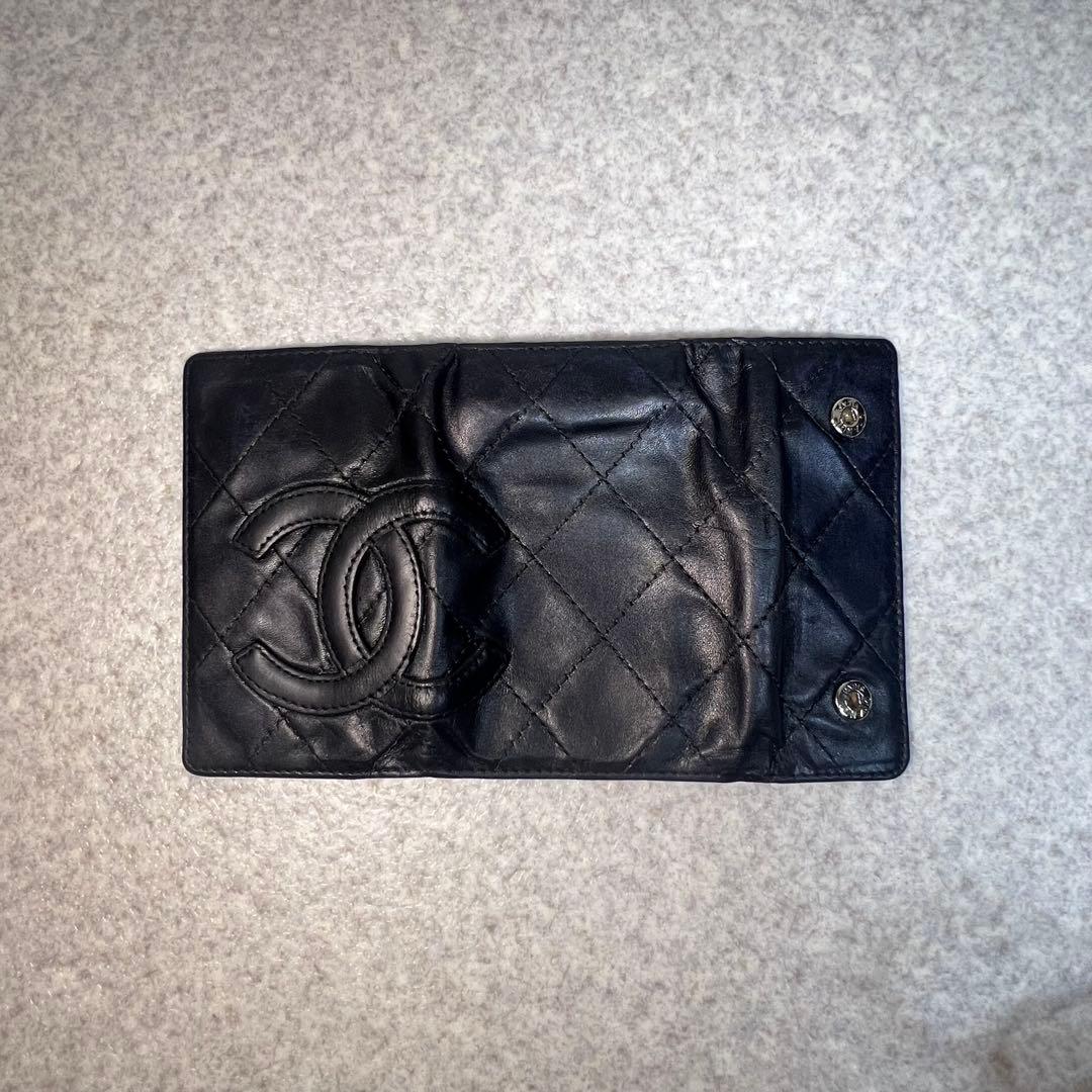 CHANEL ブラック カンボンライン4連キーケース