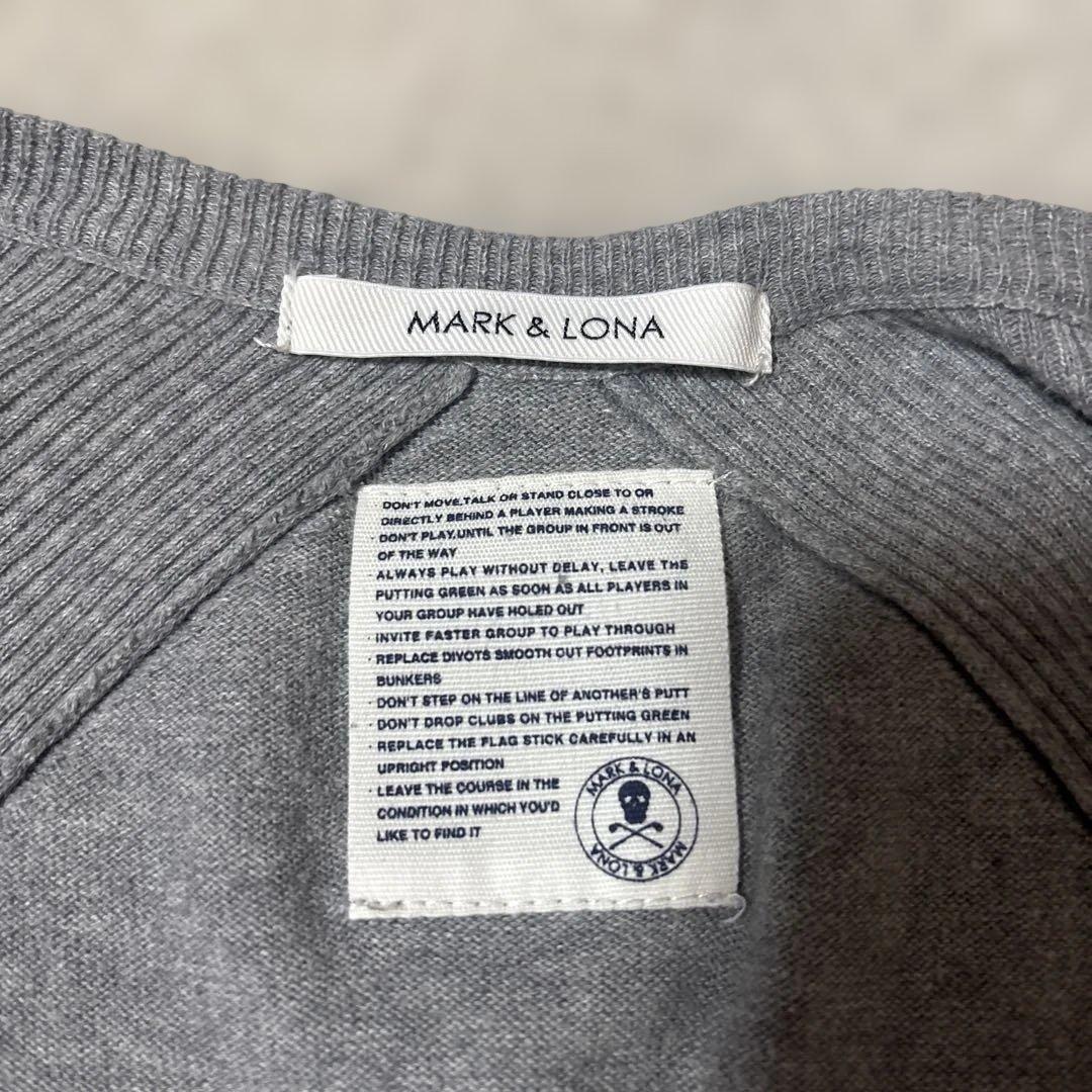 マークアンドロナ ニット グレー スカル ゴルフウェア レディース