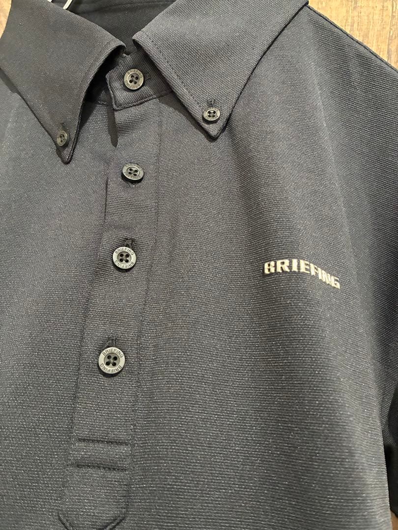 定価19,800円 美品 BRIEFING GOLF ポロシャツ L 黒 日本製