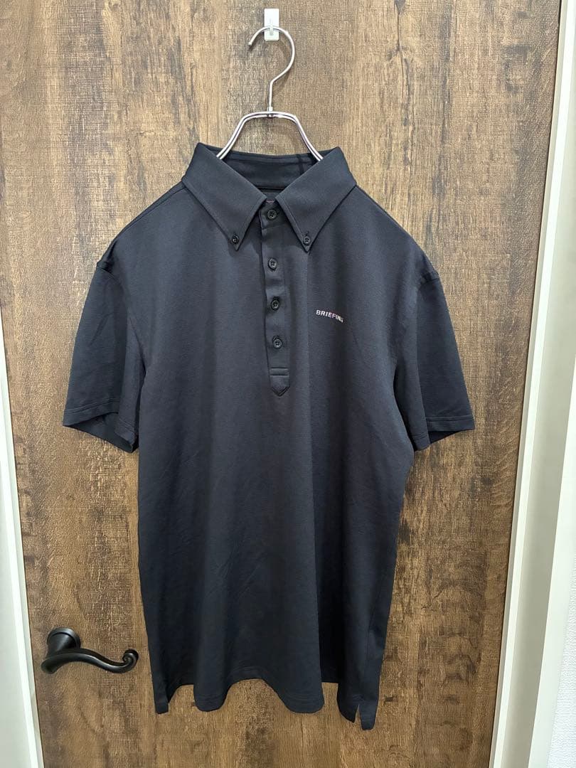 定価19,800円 美品 BRIEFING GOLF ポロシャツ L 黒 日本製