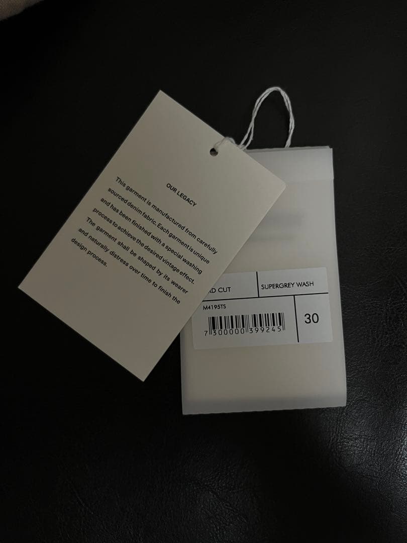 パンツ Our Legacy Third cut Supergrey Wash 30