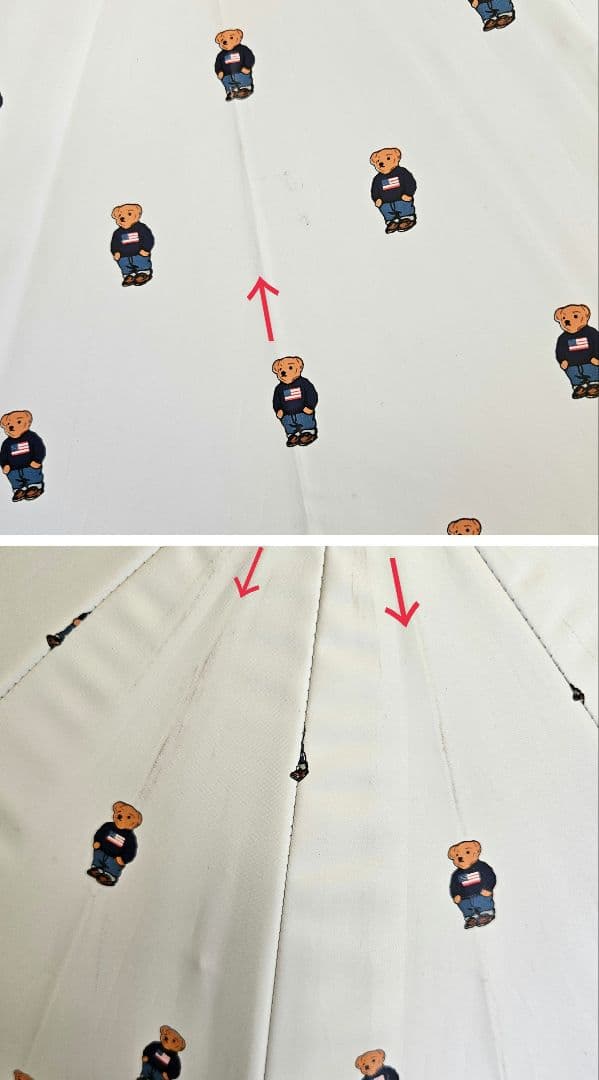 フォロー割　完売品　POLO　ポロラルフローレン　ポロベア　ホワイト　長傘